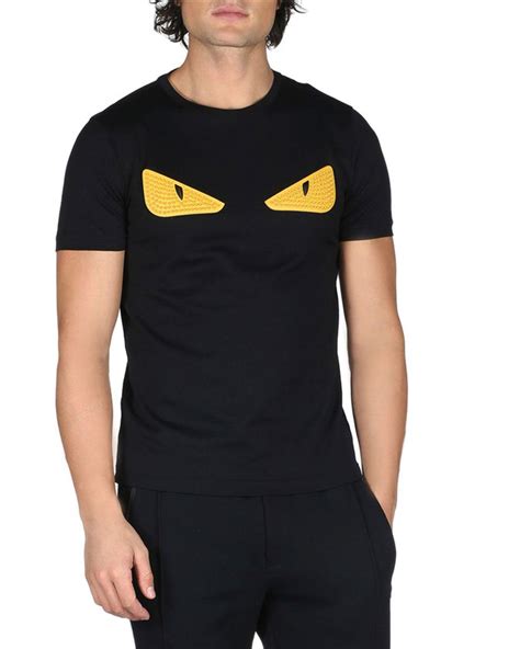 fendi t shirt heren eyes|Fendi logo print t shirt.